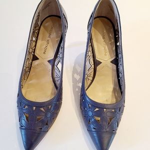 Adrienne Vittadini purple 2" heel pump. Size7M